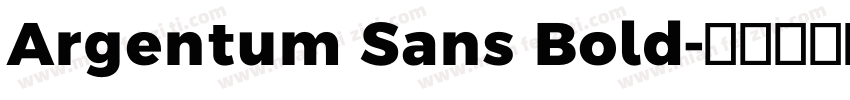 Argentum Sans Bold字体转换